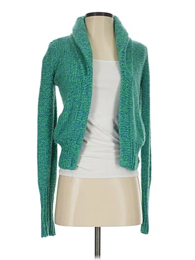 Pre-owned American Eagle Outfitters Cardigan Sweater In Green