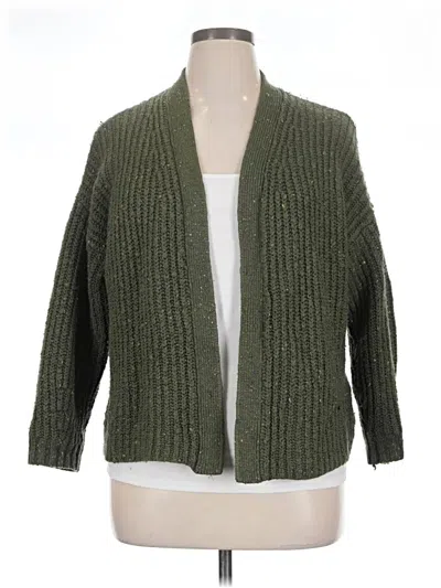 Pre-owned American Eagle Outfitters Cardigan Sweater In Green