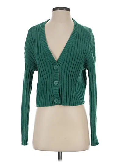 Pre-owned American Eagle Outfitters Cardigan Sweater In Green