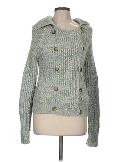 Pre-owned American Eagle Outfitters Cardigan Sweater In Green