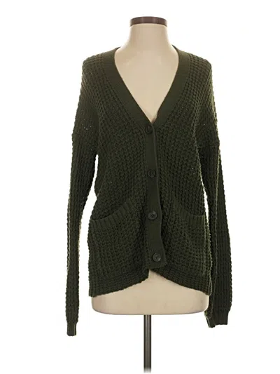 Pre-owned American Eagle Outfitters Cardigan Sweater In Green
