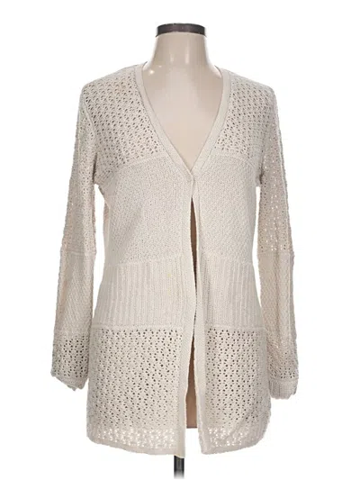 Pre-owned American Eagle Outfitters Cardigan Sweater In Ivory