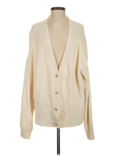 Pre-owned American Eagle Outfitters Cardigan Sweater In Ivory