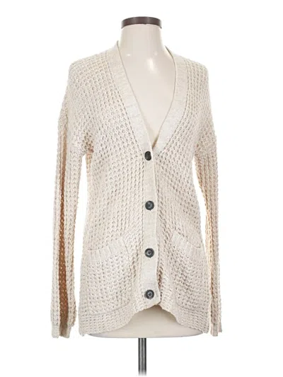 Pre-owned American Eagle Outfitters Cardigan Sweater In Ivory