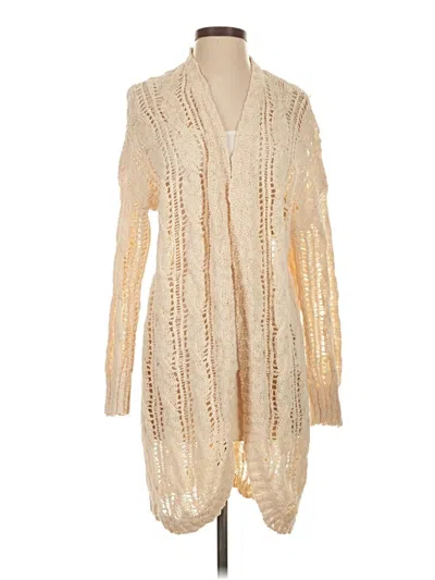 Pre-owned American Eagle Outfitters Cardigan Sweater In Ivory