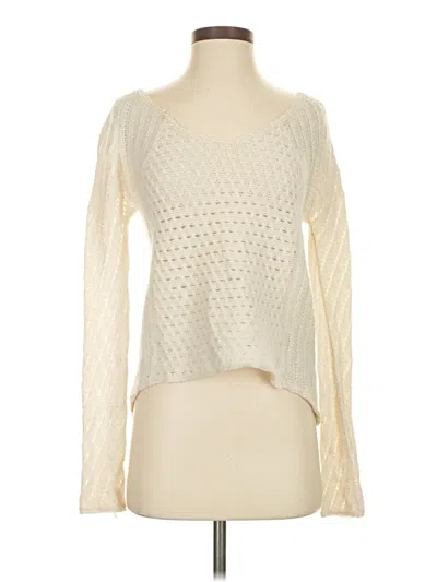 Pre-owned American Eagle Outfitters Cardigan Sweater In Ivory