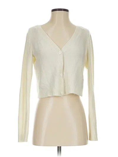 Pre-owned American Eagle Outfitters Cardigan Sweater In Ivory