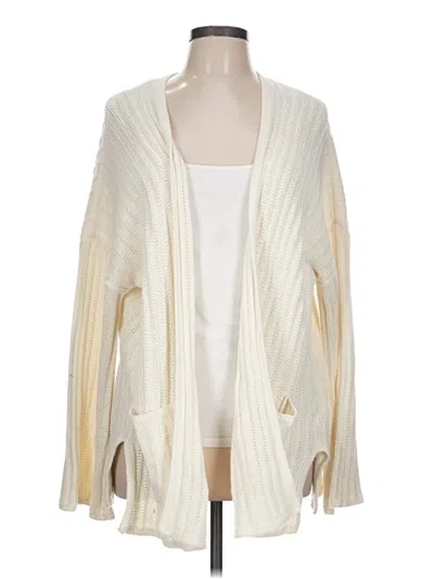 Pre-owned American Eagle Outfitters Cardigan Sweater In Ivory