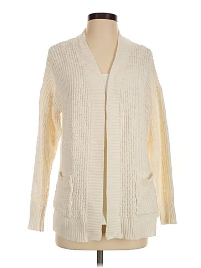Pre-owned American Eagle Outfitters Cardigan Sweater In Ivory