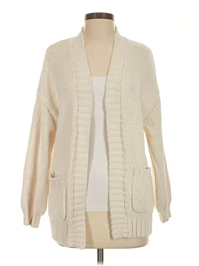 Pre-owned American Eagle Outfitters Cardigan Sweater In Ivory