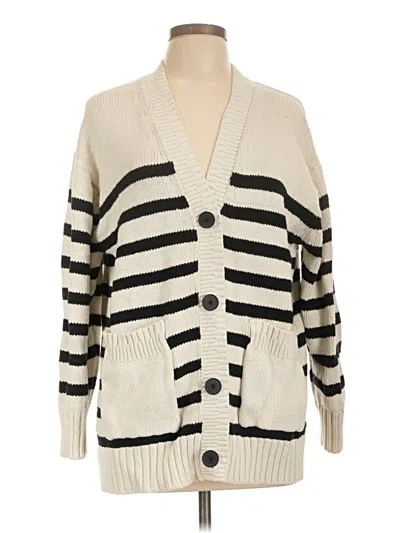 Pre-owned American Eagle Outfitters Cardigan Sweater In Ivory