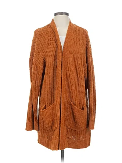 Pre-owned American Eagle Outfitters Cardigan Sweater In Orange