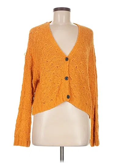 Pre-owned American Eagle Outfitters Cardigan Sweater In Orange