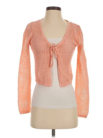 Pre-owned American Eagle Outfitters Cardigan Sweater In Orange