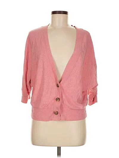 Pre-owned American Eagle Outfitters Cardigan Sweater In Pink