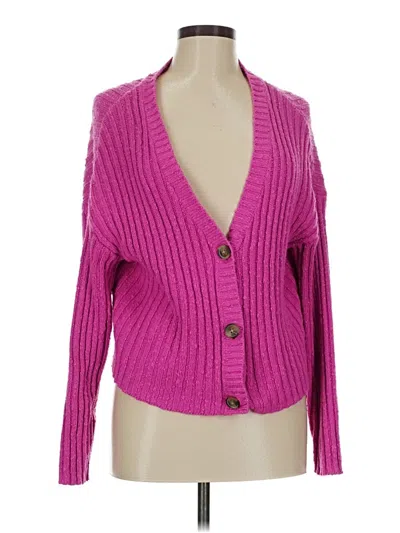 Pre-owned American Eagle Outfitters Cardigan Sweater In Pink