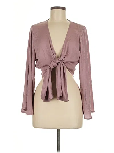 Pre-owned American Eagle Outfitters Cardigan Sweater In Pink