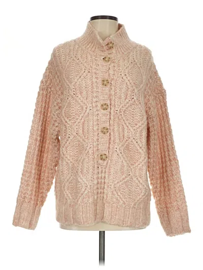 Pre-owned American Eagle Outfitters Cardigan Sweater In Pink
