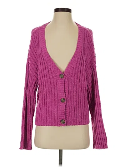 Pre-owned American Eagle Outfitters Cardigan Sweater In Pink