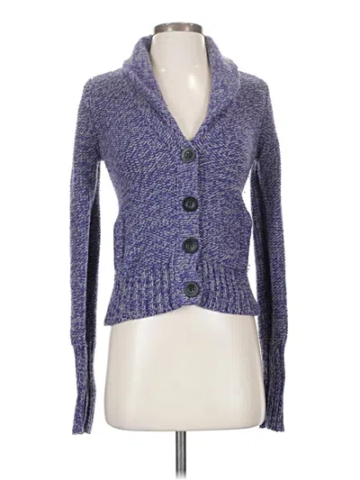 Pre-owned American Eagle Outfitters Cardigan Sweater In Purple