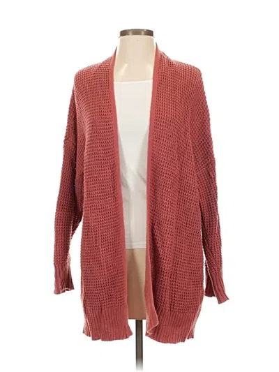 Pre-owned American Eagle Outfitters Cardigan Sweater In Red