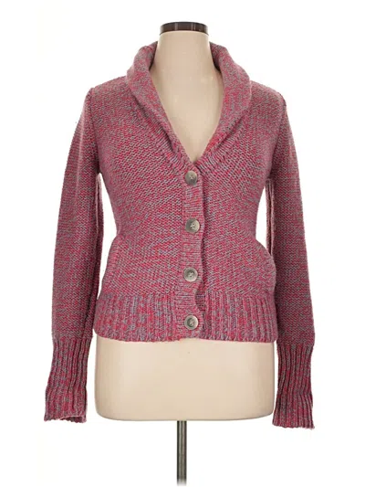 Pre-owned American Eagle Outfitters Cardigan Sweater In Red