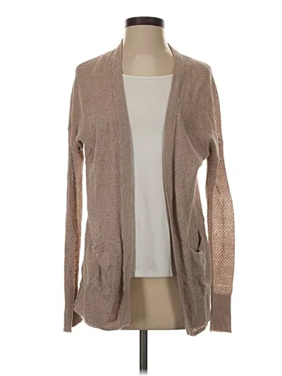 Pre-owned American Eagle Outfitters Cardigan Sweater In Tan