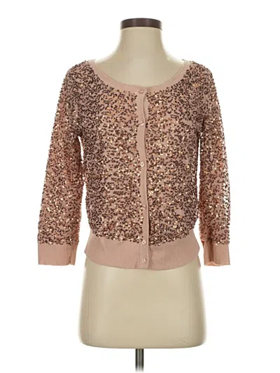 Pre-owned American Eagle Outfitters Cardigan Sweater In Tan