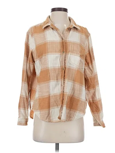 Pre-owned American Eagle Outfitters Cardigan Sweater In Tan