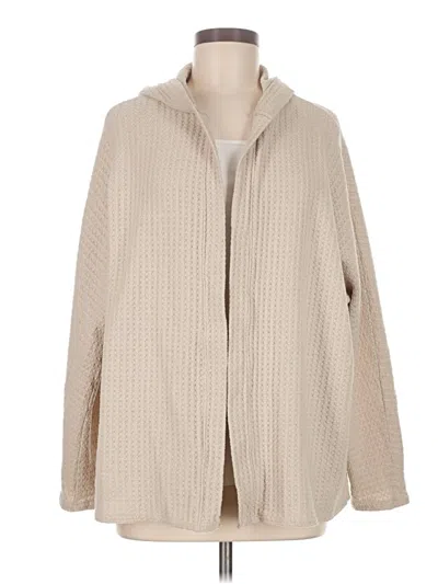 Pre-owned American Eagle Outfitters Cardigan Sweater In Tan