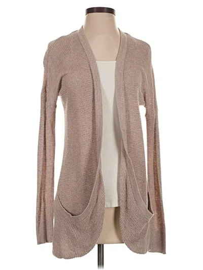 Pre-owned American Eagle Outfitters Cardigan Sweater In Tan