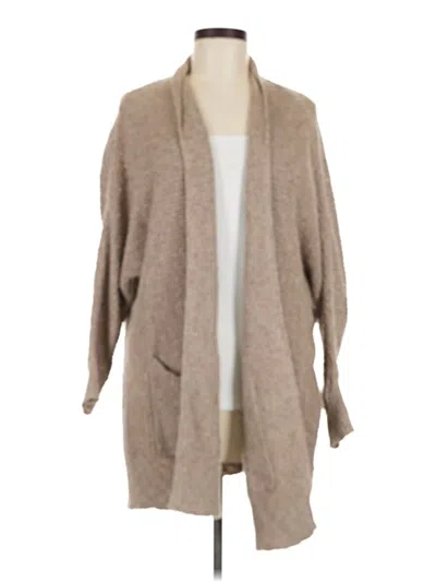 Pre-owned American Eagle Outfitters Cardigan Sweater In Tan