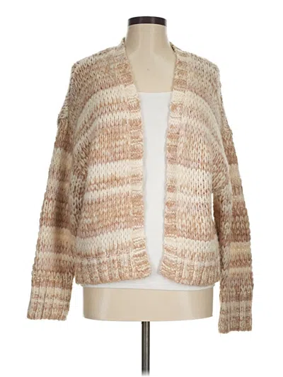 Pre-owned American Eagle Outfitters Cardigan Sweater In Tan