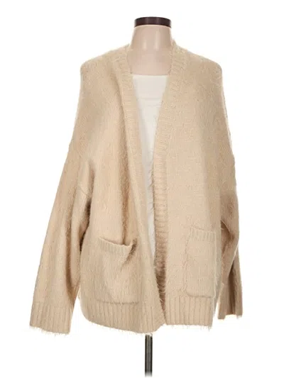 Pre-owned American Eagle Outfitters Cardigan Sweater In Tan