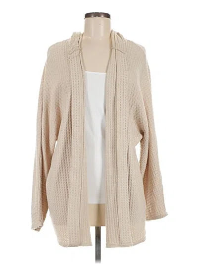 Pre-owned American Eagle Outfitters Cardigan Sweater In Tan