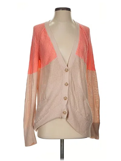 Pre-owned American Eagle Outfitters Cardigan Sweater In Tan