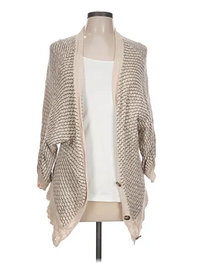 Pre-owned American Eagle Outfitters Cardigan Sweater In Tan