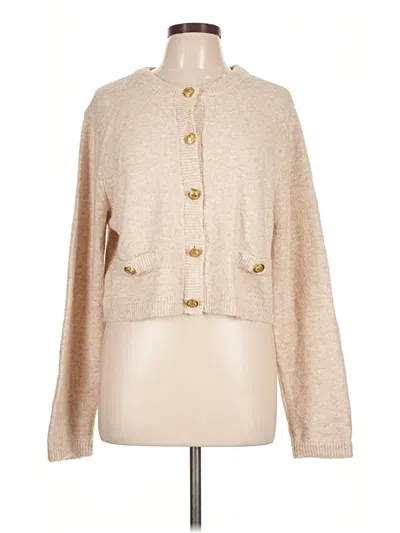 Pre-owned American Eagle Outfitters Cardigan Sweater In Tan