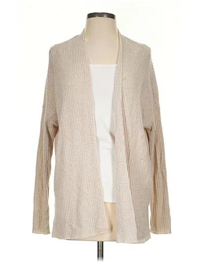 Pre-owned American Eagle Outfitters Cardigan Sweater In Tan