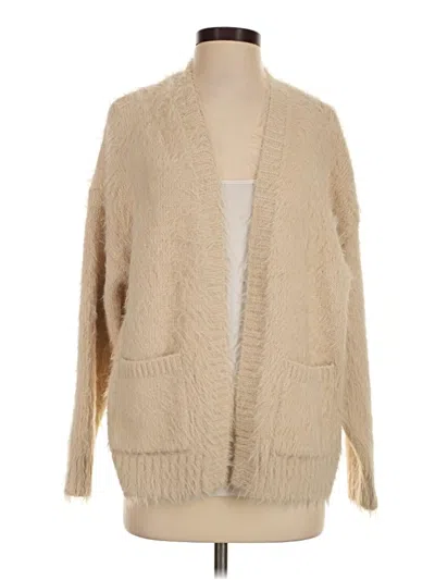 Pre-owned American Eagle Outfitters Cardigan Sweater In Tan