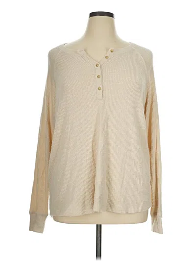 Pre-owned American Eagle Outfitters Cardigan Sweater In Tan