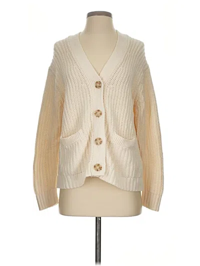 Pre-owned American Eagle Outfitters Cardigan Sweater In White