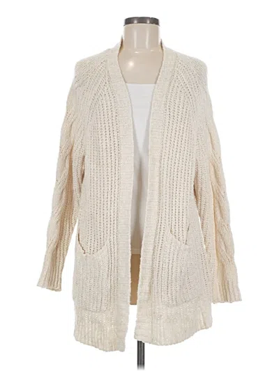 Pre-owned American Eagle Outfitters Cardigan Sweater In White