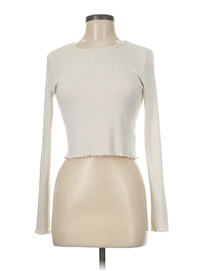 Pre-owned American Eagle Outfitters Cardigan Sweater In White