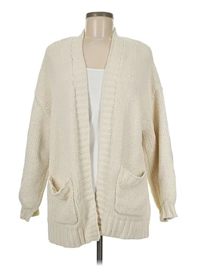 Pre-owned American Eagle Outfitters Cardigan Sweater In White