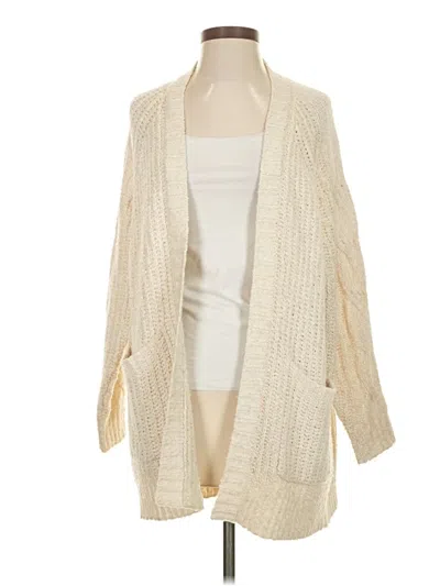 Pre-owned American Eagle Outfitters Cardigan Sweater In White