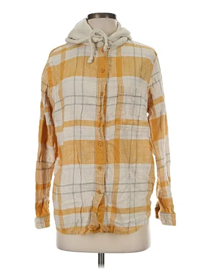 Pre-owned American Eagle Outfitters Cardigan Sweater In Yellow