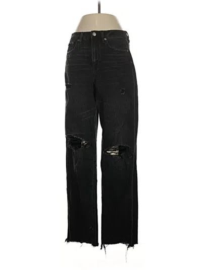 Pre-owned American Eagle Outfitters Cargo Pants In Black