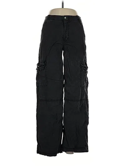 Pre-owned American Eagle Outfitters Cargo Pants In Black