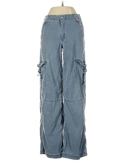 Pre-owned American Eagle Outfitters Cargo Pants In Blue